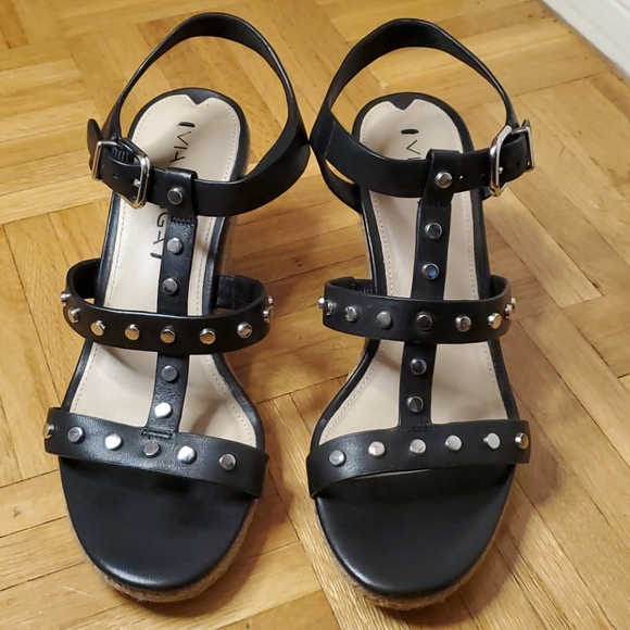 💃💃 2/$90 Via Spiga Leather 'Indya' Wedge Sandals - Picture 3 of 7